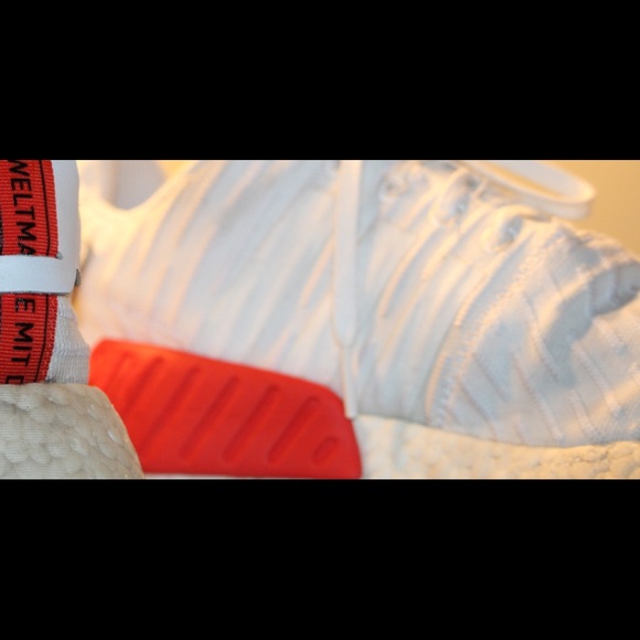 Adidas NMD R1 Red and White Size 11.5 - Picture 2 of 5